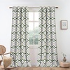image:imageDriftAway Alexander 80 Blackout Curtains for Living Room 250GSM Pattern Match Thermal Insulated Room Darkening Geo Moroccan Mid Century Grommet Bedroom Drapes 2 Panels 52 Inch by 84 Inch Red GrayG Loden Green