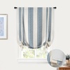 image:imageDriftAway Chris Double Layer Linen Blackout Tie Up Curtains Thermal Insulated Fully Lined Vertical Striped Balloon Roman Shade Bathroom Window Adjustable Rod Pocket 45 Inch by 63 Inch GrayJean Navy