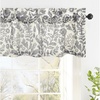 image:imageDriftAway Linen Textured Curtain Valances for Windows Light Filtering 3 Inch Rod Pocket Farmhouse Country Rustic Kitchen Valances for Bedroom Living Room Bathroom 14 inch Length BeigeGrey