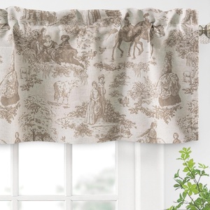 image:imageDriftAway 100 Blackout Curtains Toile Linen Back Tab W52xL84 BlackBeige