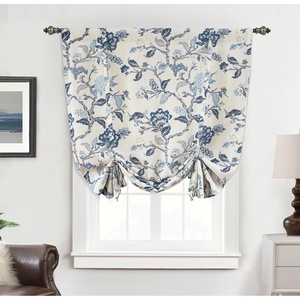 image:imageDriftAway Ada Floral Botanical Print Flower Leaf Lined Thermal Insulated Room Darkening Blackout Tie Up Window Curtains 2 Layers Each 45 Inch by 63 Inch Ivory Orange TealNavyrod Pocket