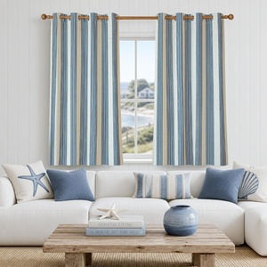 image:imageDriftAway Chris Blackout Curtain 2 Panels Grommet W52xL84 Dark BlueJean NavyLight Lineng