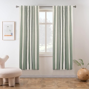 image:imageDriftAway Chris Blackout Curtain 2 Panels Grommet W52xL84 Dark BlueLoden GreenLight Linenb