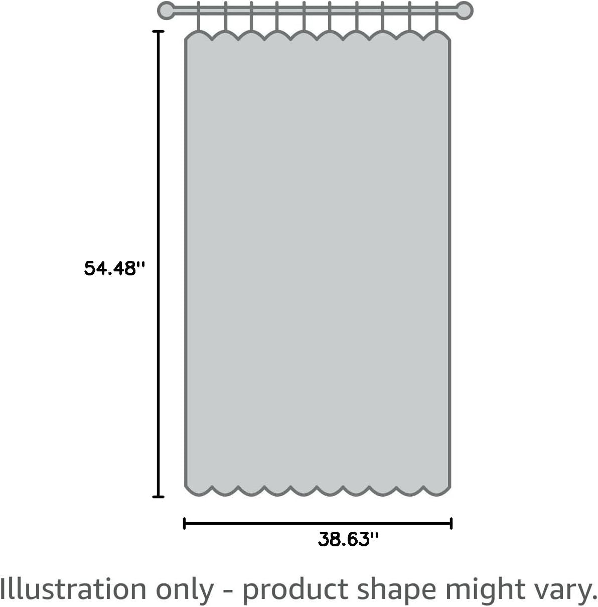 image:imageDriftAway Faux Linen Textured Solid Color Blackout Tie Up Curtain for Kitchen Decorative Adjustable Balloon Rod Pocket Window Linen Curtains for Small Window 42 Inch by 63 Inch Dusty BlueBeige