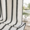 image:imageDriftAway 100 Blackout Farmhouse Linen Chenille Stripe Drapes Loden GreenBlack
