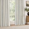 image:imageDriftAway 100 Blackout Farmhouse Linen Chenille Stripe Drapes Loden GreenGrey