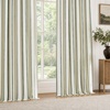 image:imageDriftAway 100 Blackout Farmhouse Linen Chenille Stripe Drapes Loden GreenLoden Green