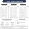 image:imageDriftAway 100 Blackout Farmhouse Linen Chenille Stripe Drapes Loden GreenNavy