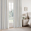 image:imageDriftAway 100 Blackout Farmhouse Linen Chenille Stripe Drapes Loden GreenNavy