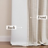 image:imageDriftAway 100 Blackout Linen Hygge Striped Curtains Double Layer Farmhouse Drapes 84 Inches Long for Living Room Bedroom Yarn Dyed Woven Thermal Insulated Rod Pocket Back Tab 2 Panels BeigeWhiteHygge Stripbeige