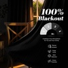 image:imageDriftAway 100 Blackout Linen Hygge Striped Curtains Double Layer Farmhouse Drapes 84 Inches Long for Living Room Bedroom Yarn Dyed Woven Thermal Insulated Rod Pocket Back Tab 2 Panels BeigeWhiteHygge Stripblack