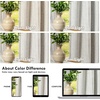 image:imageDriftAway 100 Blackout Linen Hygge Striped Curtains Double Layer Farmhouse Drapes 84 Inches Long for Living Room Bedroom Yarn Dyed Woven Thermal Insulated Rod Pocket Back Tab 2 Panels BeigeWhiteTicking Stripeblack