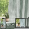 image:imageDriftAway 100 Blackout Linen Hygge Striped Curtains Double Layer Farmhouse Drapes 84 Inches Long for Living Room Bedroom Yarn Dyed Woven Thermal Insulated Rod Pocket Back Tab 2 Panels BeigeWhiteHygge Striploden Green
