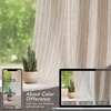 image:imageDriftAway 100 Blackout Linen Hygge Striped Curtains Double Layer Farmhouse Drapes 84 Inches Long for Living Room Bedroom Yarn Dyed Woven Thermal Insulated Rod Pocket Back Tab 2 Panels BeigeWhiteHygge Stripbeige