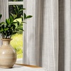 image:imageDriftAway 100 Blackout Linen Hygge Striped Curtains Double Layer Farmhouse Drapes 84 Inches Long for Living Room Bedroom Yarn Dyed Woven Thermal Insulated Rod Pocket Back Tab 2 Panels BeigeWhiteTicking Stripeblack