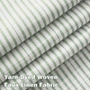 image:imageDriftAway 100 Blackout Linen Hygge Striped Curtains Double Layer Farmhouse Drapes 84 Inches Long for Living Room Bedroom Yarn Dyed Woven Thermal Insulated Rod Pocket Back Tab 2 Panels BeigeWhiteTicking Stripeloden Green