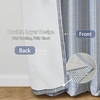image:imageDriftAway 100 Blackout Linen Hygge Striped Curtains Double Layer Farmhouse Drapes 84 Inches Long for Living Room Bedroom Yarn Dyed Woven Thermal Insulated Rod Pocket Back Tab 2 Panels BeigeWhiteTicking Stripenavy