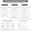 image:imageDriftAway 100 Blackout Linen Hygge Striped Curtains Double Layer Farmhouse Drapes 84 Inches Long for Living Room Bedroom Yarn Dyed Woven Thermal Insulated Rod Pocket Back Tab 2 Panels BeigeWhiteTicking Stripegray