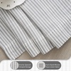 image:imageDriftAway 100 Blackout Linen Hygge Striped Curtains Double Layer Farmhouse Drapes 84 Inches Long for Living Room Bedroom Yarn Dyed Woven Thermal Insulated Rod Pocket Back Tab 2 Panels BeigeWhiteTicking Stripegray