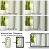 image:imageDriftAway 100 Blackout Linen Hygge Striped Curtains Double Layer Farmhouse Drapes 84 Inches Long for Living Room Bedroom Yarn Dyed Woven Thermal Insulated Rod Pocket Back Tab 2 Panels BeigeWhiteTicking Stripeloden Green