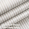 image:imageDriftAway 100 Blackout Linen Hygge Striped Curtains Double Layer Farmhouse Drapes 84 Inches Long for Living Room Bedroom Yarn Dyed Woven Thermal Insulated Rod Pocket Back Tab 2 Panels BeigeWhiteTicking Stripebeige