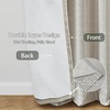 image:imageDriftAway 100 Blackout Linen Hygge Striped Curtains Double Layer Farmhouse Drapes 84 Inches Long for Living Room Bedroom Yarn Dyed Woven Thermal Insulated Rod Pocket Back Tab 2 Panels BeigeWhiteTicking Stripeblack