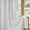 image:imageDriftAway 100 Blackout Linen Hygge Striped Curtains Double Layer Farmhouse Drapes 84 Inches Long for Living Room Bedroom Yarn Dyed Woven Thermal Insulated Rod Pocket Back Tab 2 Panels BeigeWhiteTicking Stripegray