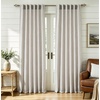 image:imageDriftAway 100 Blackout Linen Hygge Striped Curtains Double Layer Farmhouse Drapes 84 Inches Long for Living Room Bedroom Yarn Dyed Woven Thermal Insulated Rod Pocket Back Tab 2 Panels BeigeWhiteTicking Stripeblack