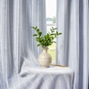 image:imageDriftAway 100 Blackout Linen Hygge Striped Curtains Double Layer Farmhouse Drapes 84 Inches Long for Living Room Bedroom Yarn Dyed Woven Thermal Insulated Rod Pocket Back Tab 2 Panels BeigeWhiteTicking Stripenavy
