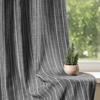 image:imageDriftAway 100 Blackout Linen Hygge Striped Curtains Double Layer Farmhouse Drapes 84 Inches Long for Living Room Bedroom Yarn Dyed Woven Thermal Insulated Rod Pocket Back Tab 2 Panels BeigeWhiteHygge Stripblack