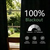 image:imageDriftAway 100 Blackout Linen Hygge Striped Curtains Double Layer Farmhouse Drapes 84 Inches Long for Living Room Bedroom Yarn Dyed Woven Thermal Insulated Rod Pocket Back Tab 2 Panels BeigeWhiteTicking Stripeloden Green