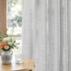 image:imageDriftAway 100 Blackout Linen Hygge Striped Curtains Double Layer Farmhouse Drapes 84 Inches Long for Living Room Bedroom Yarn Dyed Woven Thermal Insulated Rod Pocket Back Tab 2 Panels BeigeWhiteTicking Stripegray