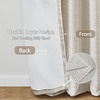 image:imageDriftAway 100 Blackout Linen Hygge Striped Curtains Double Layer Farmhouse Drapes 84 Inches Long for Living Room Bedroom Yarn Dyed Woven Thermal Insulated Rod Pocket Back Tab 2 Panels BeigeWhiteTicking Stripebeige