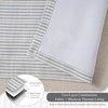image:imageDriftAway 100 Blackout Linen Hygge Striped Curtains Double Layer Farmhouse Drapes 84 Inches Long for Living Room Bedroom Yarn Dyed Woven Thermal Insulated Rod Pocket Back Tab 2 Panels BeigeWhiteTicking Stripegray