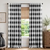 image:imageDriftAway 100 Blackout Plaid Curtains Buffalo Check 84 Inches TaupeBlack