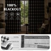 image:imageDriftAway 100 Blackout Plaid Curtains Buffalo Check 84 Inches TaupeBlack