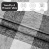 image:imageDriftAway 100 Blackout Plaid Curtains Buffalo Check 84 Inches TaupeBlack