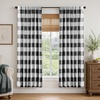 image:imageDriftAway 100 Blackout Plaid Curtains Buffalo Check 84 Inches TaupeBlack