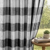 image:imageDriftAway 100 Blackout Plaid Curtains Buffalo Check 84 Inches TaupeBlack