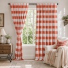 image:imageDriftAway 100 Blackout Plaid Curtains Buffalo Check 84 Inches TaupeBurnt Orange