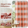 image:imageDriftAway 100 Blackout Plaid Curtains Buffalo Check 84 Inches TaupeBurnt Orange
