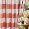 image:imageDriftAway 100 Blackout Plaid Curtains Buffalo Check 84 Inches TaupeBurnt Orange