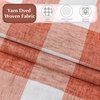 image:imageDriftAway 100 Blackout Plaid Curtains Buffalo Check 84 Inches TaupeBurnt Orange