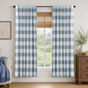 image:imageDriftAway 100 Blackout Plaid Curtains Buffalo Check 84 Inches TaupeDusty Blue
