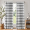 image:imageDriftAway 100 Blackout Plaid Curtains Buffalo Check 84 Inches TaupeGrey