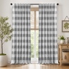 image:imageDriftAway 100 Blackout Plaid Curtains Buffalo Check 84 Inches TaupeGrey