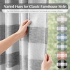 image:imageDriftAway 100 Blackout Plaid Curtains Buffalo Check 84 Inches TaupeGrey