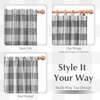 image:imageDriftAway 100 Blackout Plaid Curtains Buffalo Check 84 Inches TaupeGrey