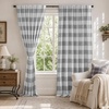 image:imageDriftAway 100 Blackout Plaid Curtains Buffalo Check 84 Inches TaupeGrey