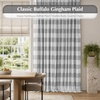 image:imageDriftAway 100 Blackout Plaid Curtains Buffalo Check 84 Inches TaupeGrey